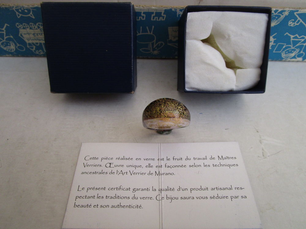 BAGUE ART VERRIER MURANO Bijoux et montres