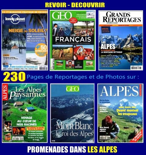 LES ALPES - géo - PROMENADE / prixportcompris 18 Bordeaux (33)