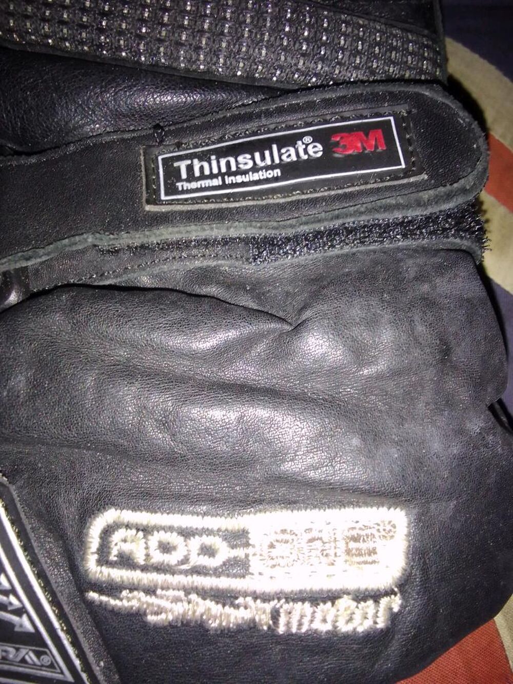 Gants cuir v&eacute;ritable thinsulate thermal taille M-L tr&egrave;s bon Maroquinerie