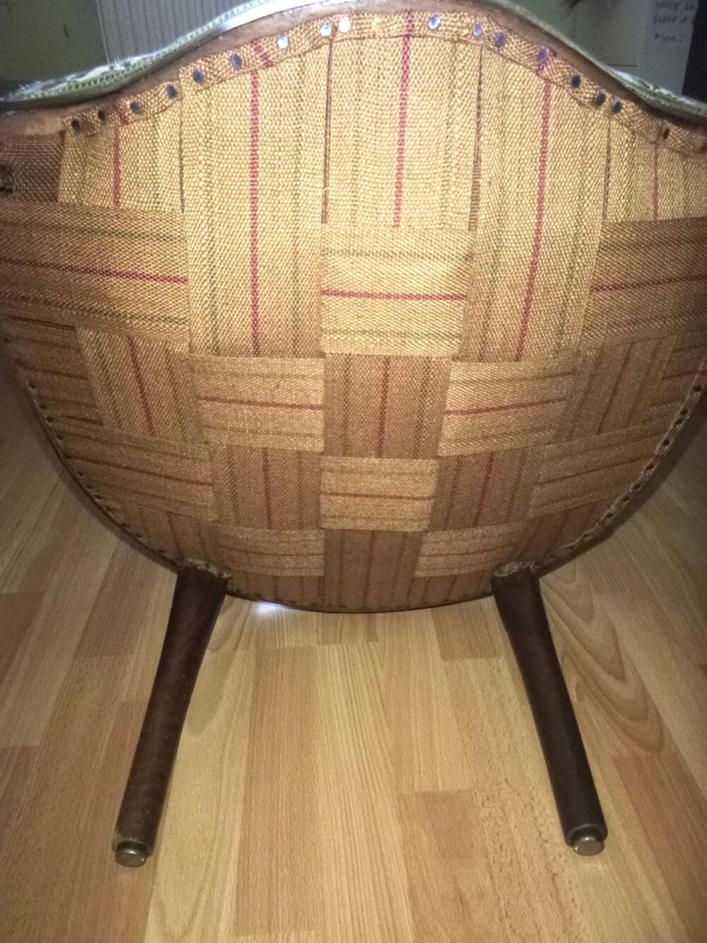 fauteuil style Louis-Philippe refait &agrave; neuf acajou tapisseri Meubles