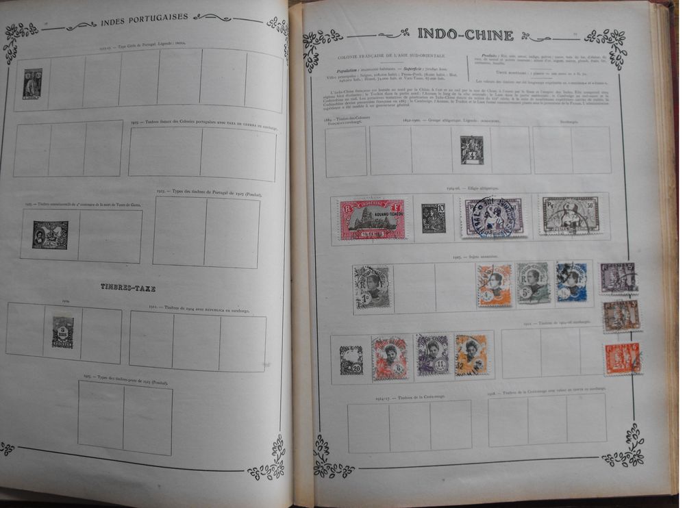 Album historique et g&eacute;ographique de timbres 