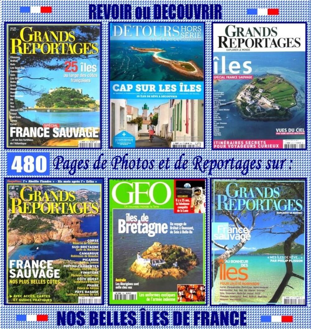 LES PLUS BELLES &Icirc;LES DE FRANCE Livres et BD
