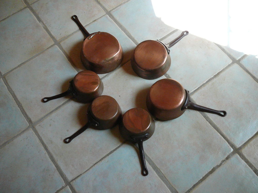 casseroles en cuivre Cuisine