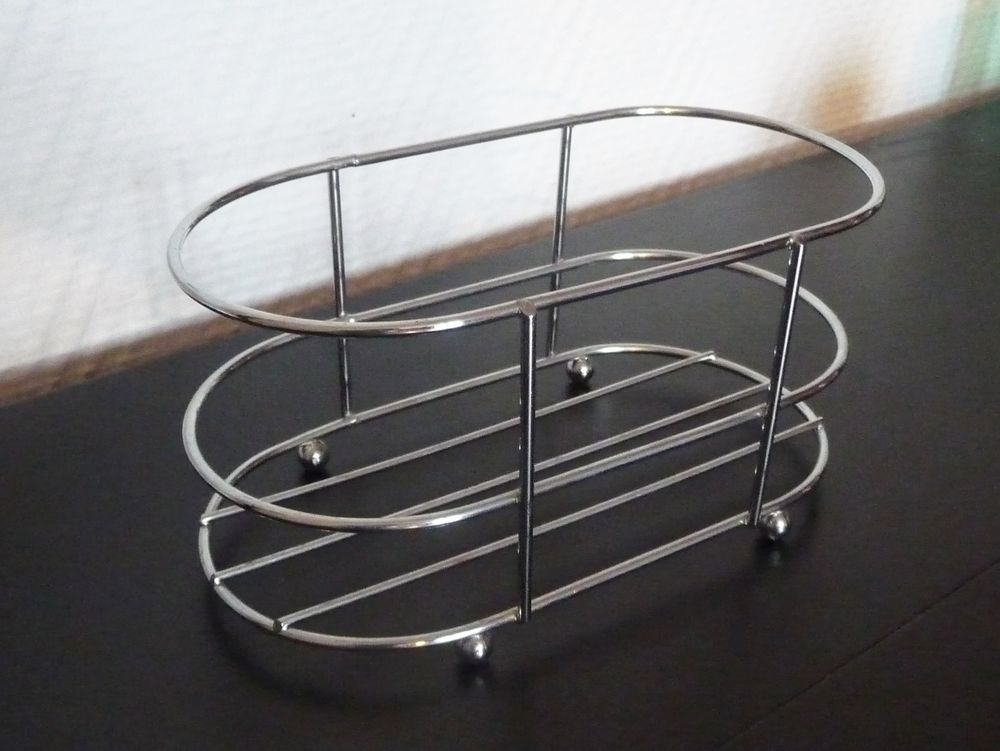 Rangement/ Ustensile de Cuisine Oval en M&eacute;tal Argent&eacute;- Neuf Electroménager