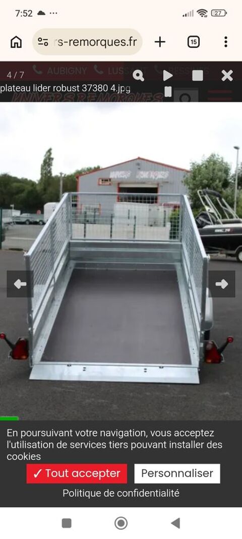 LIDER Remorque 2022 occasion &Eacute;lancourt 78990