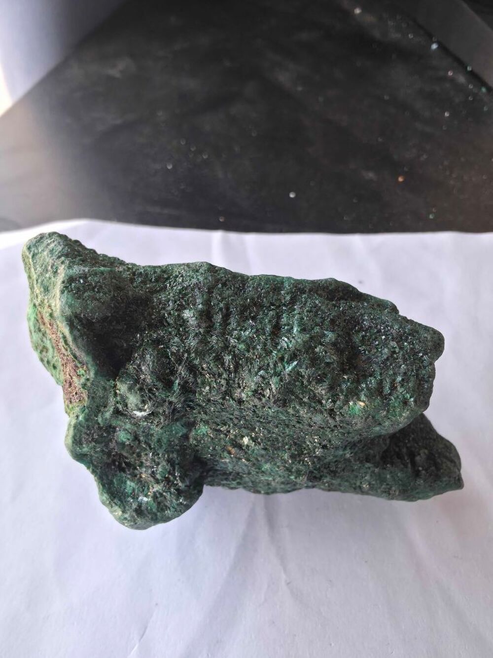 Min&eacute;ral Brut : Malachite Cristallis&eacute;e du Congo-206g 