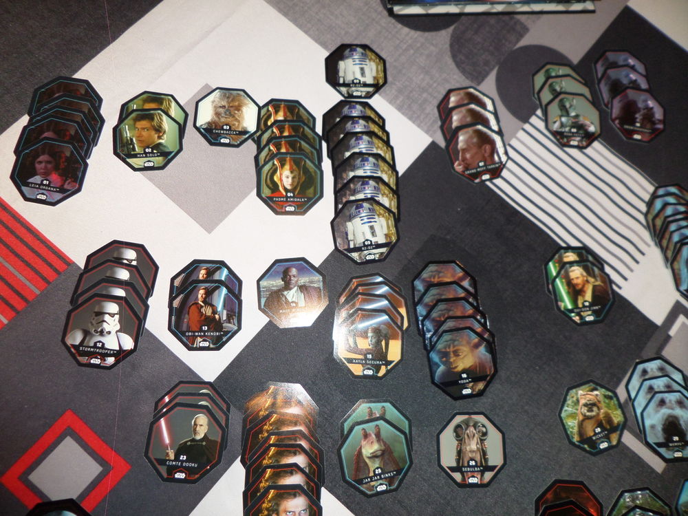  jetons Cosmic Shell Star Wars collection Leclerc 