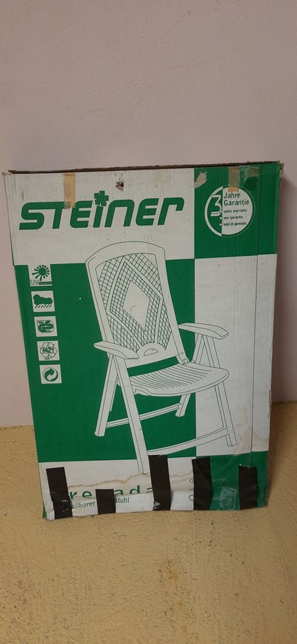 Fauteuil relax pliant multipositions en polypropyl&egrave;ne Jardin