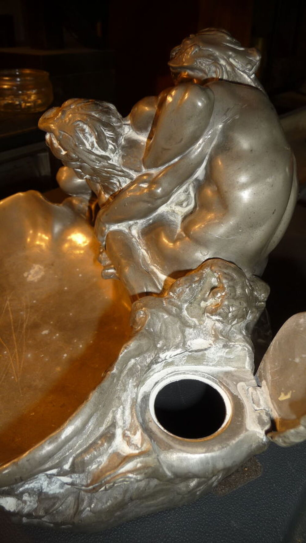 encrier &eacute;tain decauville D�coration