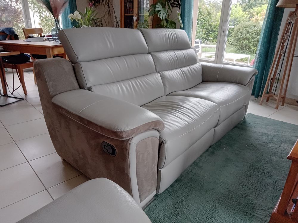 Canap&eacute;+ Fauteuil relax avec appuis t&ecirc;te r&eacute;glable Meubles