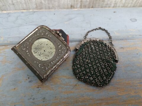 Lot Ancien Porte Monnaie Bourse Miroir Photo 29 Loches (37)