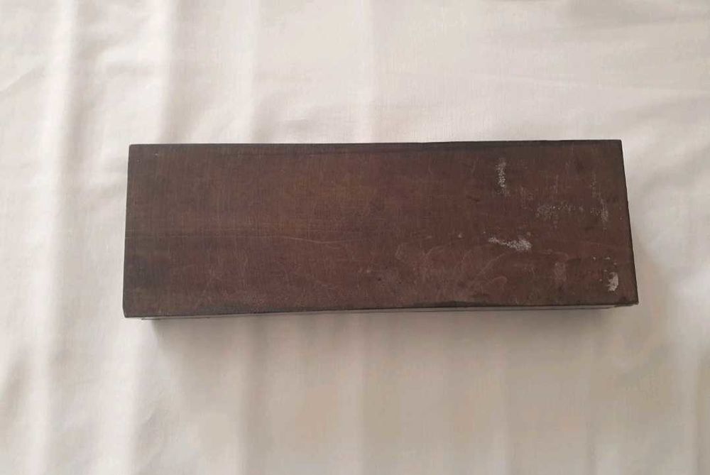 plumier en bois art d&eacute;co, sign&eacute; Décoration