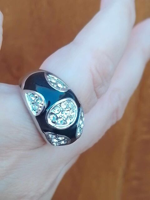Bague Boule Fantaisie Emaille avec Strass en Taille Size 18 10 La Fert-Alais (91)