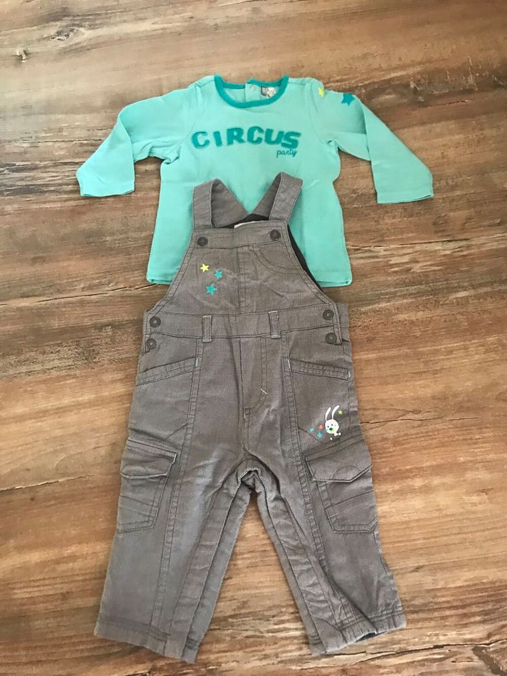 Salopette + tee shirt manches longues enfant gar&ccedil;on Vêtements enfants