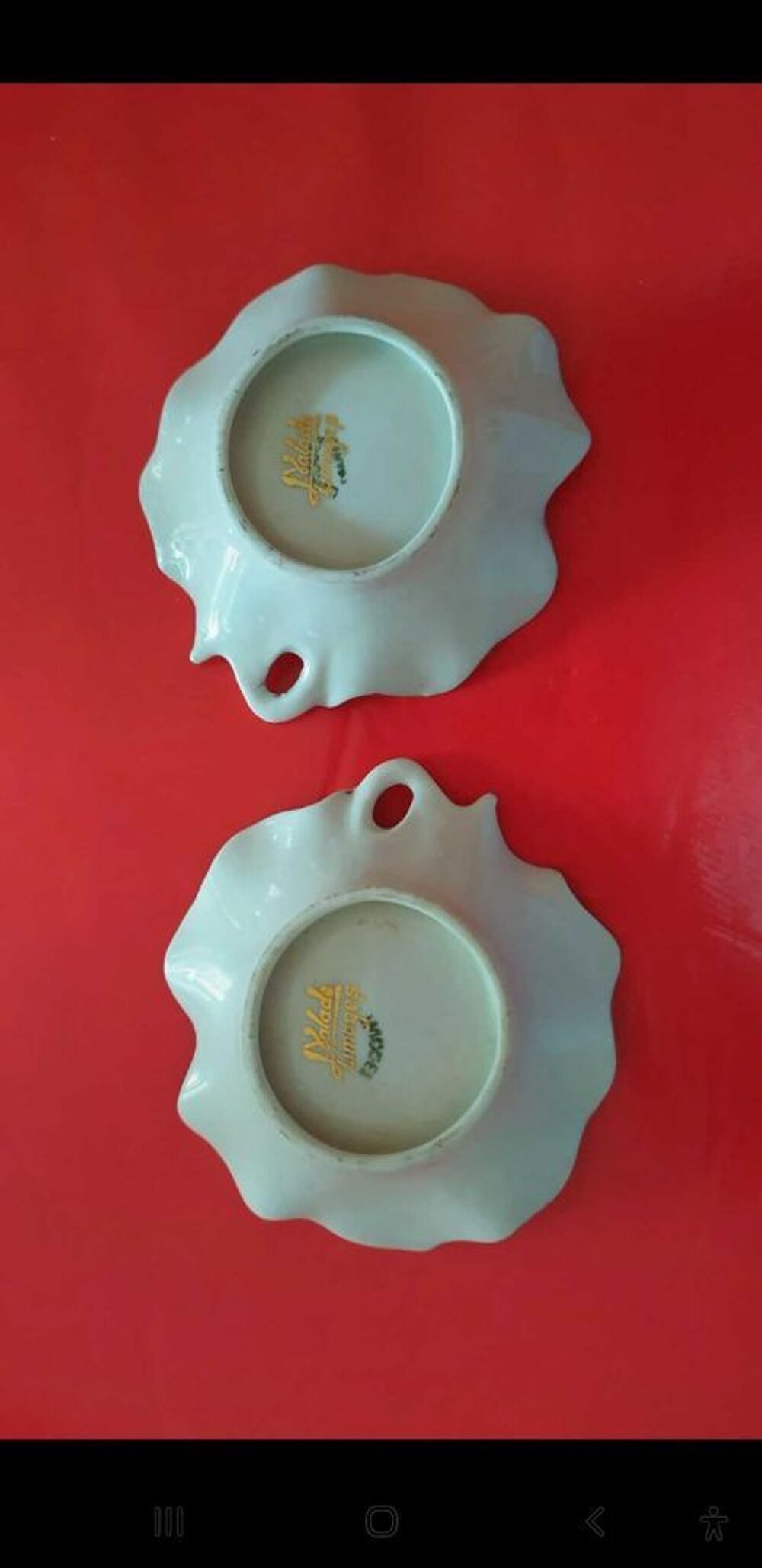 2 coupelles porcelaine Limoges 