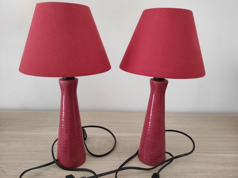 Lot de 2 lampes en c&eacute;ramique Décoration