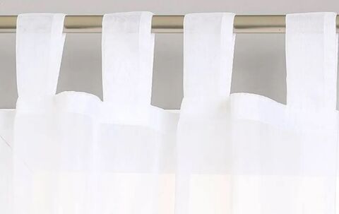 voilage polyester blanc 140 x 145 cm 8 Beauchamp (95)