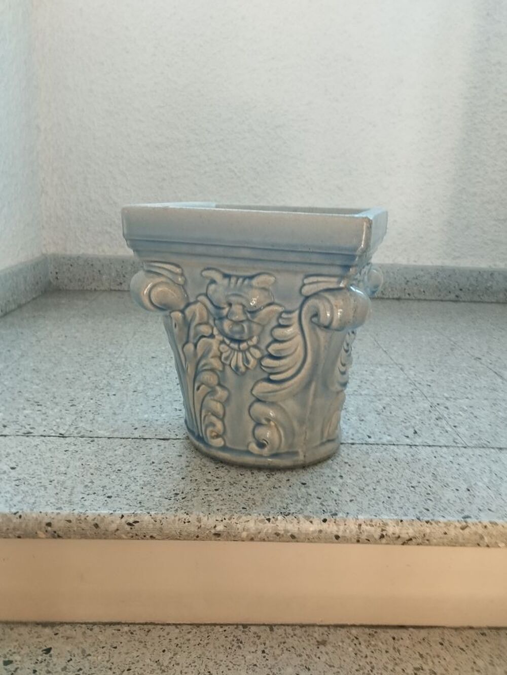 Pot de fleurs en terre cuite &eacute;maill&eacute;e Décoration