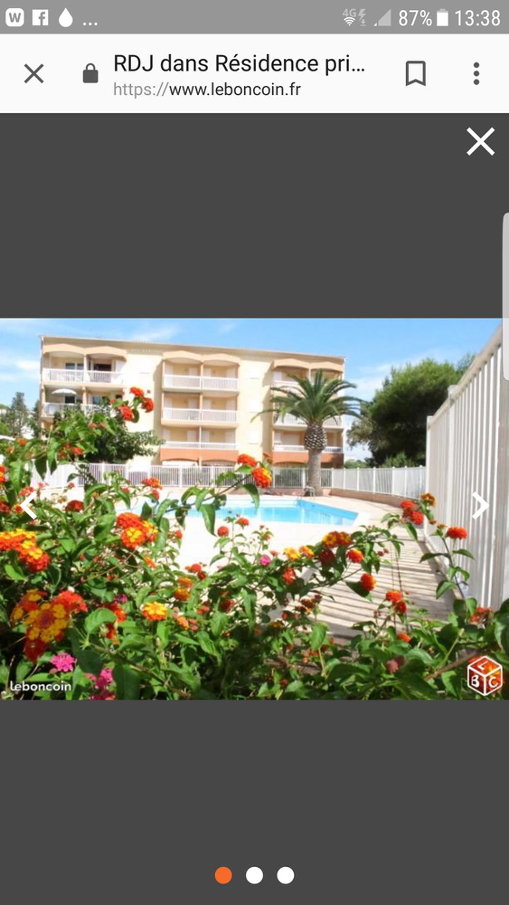   Studio cabine bord de mer Vacances  / Offres de location 