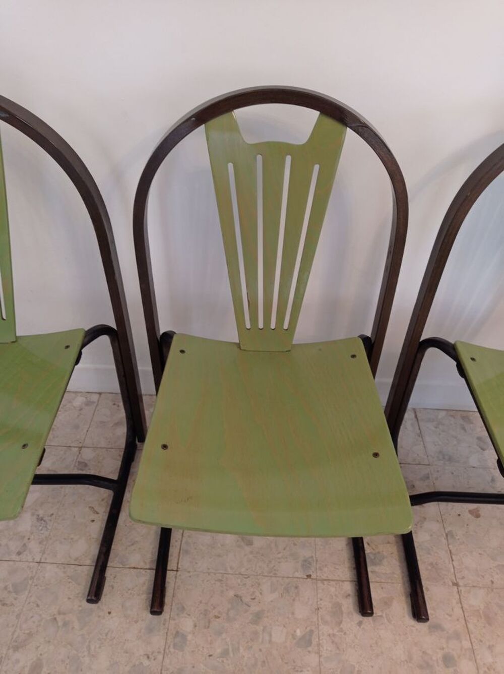 4 Chaises Baumann vintage mod&egrave;le Argos Meubles