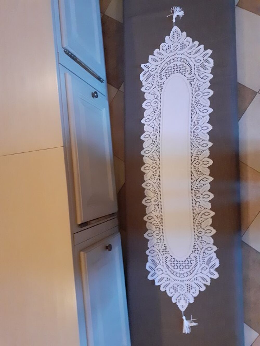 2 paires de Rideaux + chemin de table Décoration
