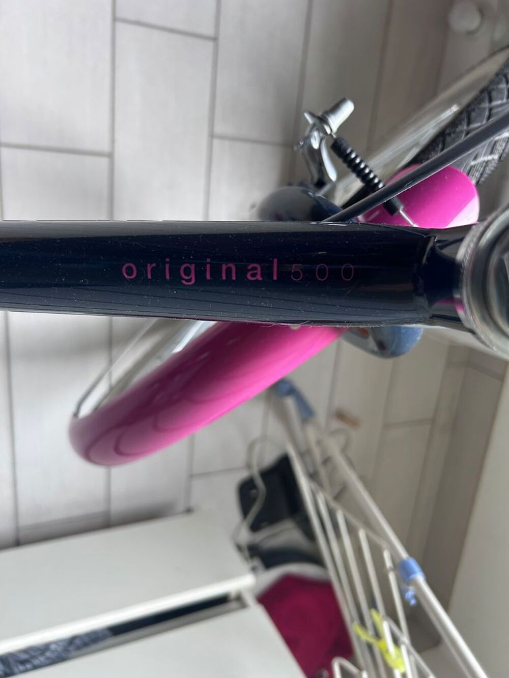 V&eacute;lo BTWIN rose et bleu fonc&eacute; 9/12ans Vélos