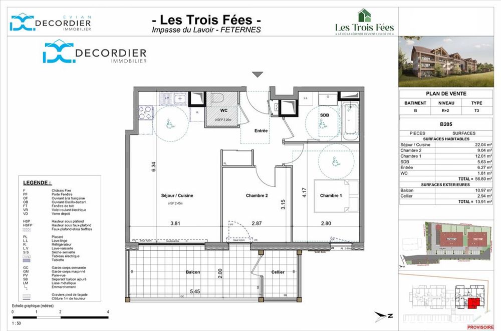 Vente Appartement FETERNES APPARTEMENT T3 NEUF Feternes