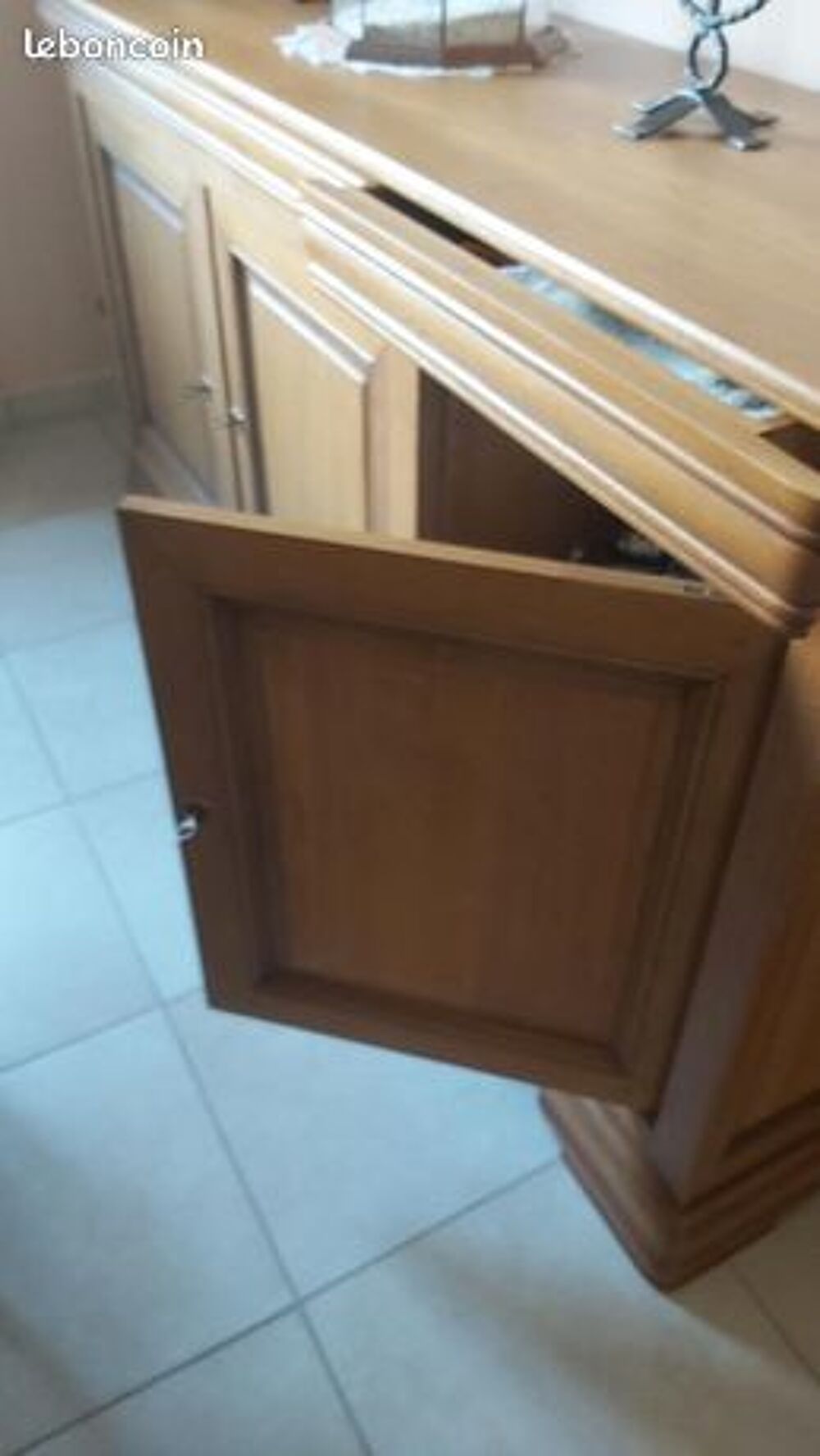 Buffet 3 portes + 3 tiroirs - bois ch&ecirc;ne massif - Directoire Meubles