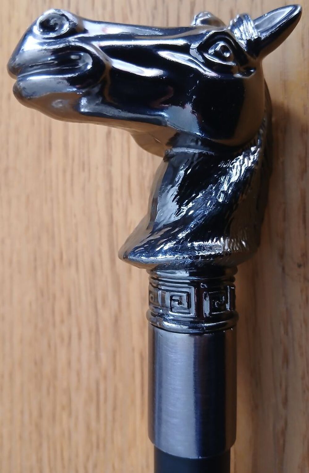 Canne de luxe "t&ecirc;te de cheval " Décoration