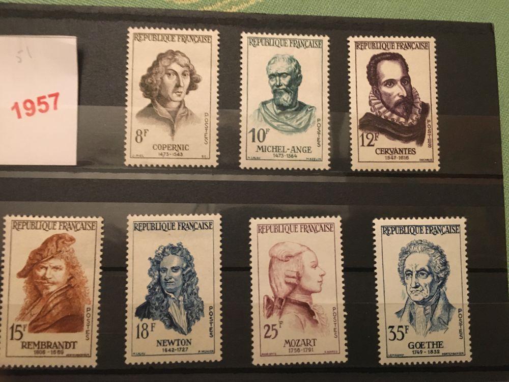 Timbres de Collection de France Neufs ** 1957 