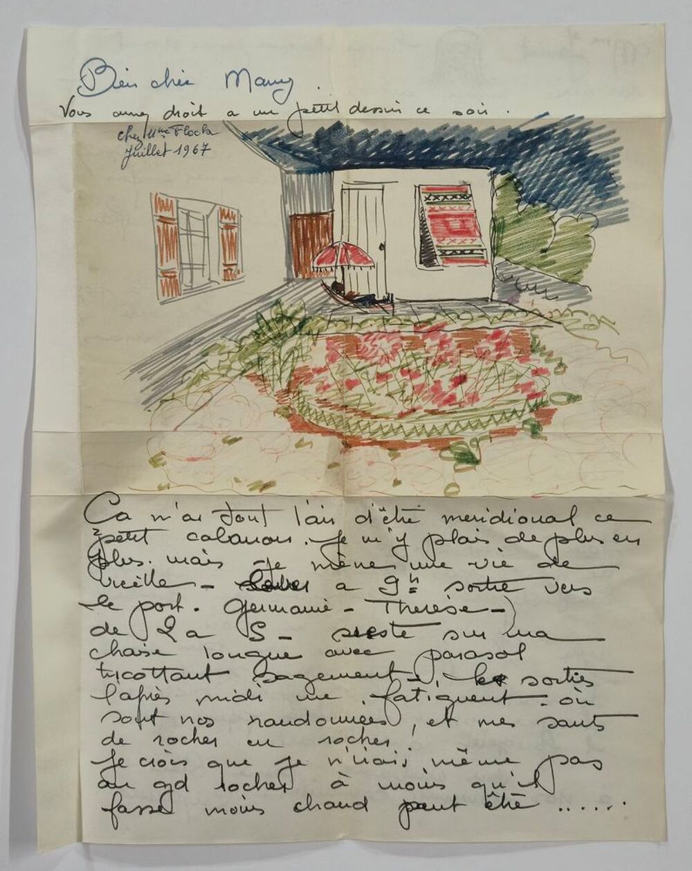 Suzanne GU&Eacute;GUEN (1900-1979) Carnet de route d'une randonn&eacute;e 