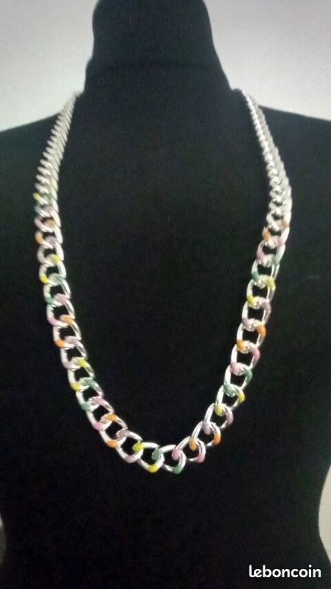 Collier maille gourmette acier inoydable 74 cm 15 Besanon (25)