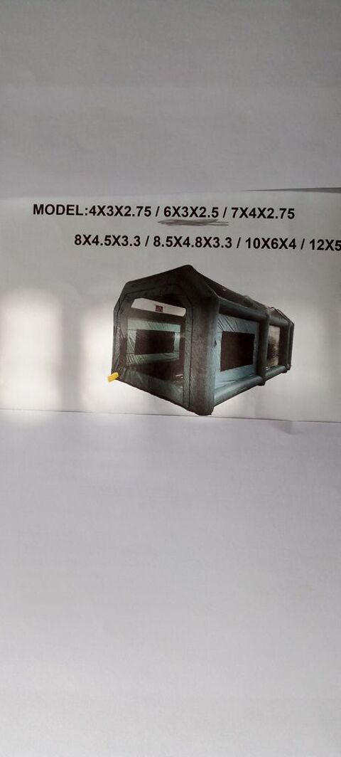 cabine de peinture gonflable 450 37380 Monnaie