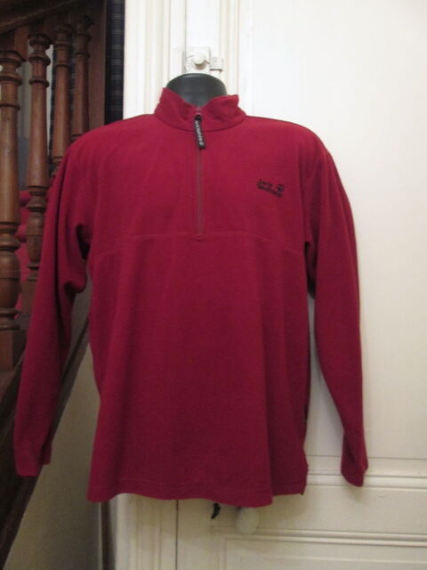 Sweat polaire rouge Jack Wolfskin demi zipp 25 Herblay (95)