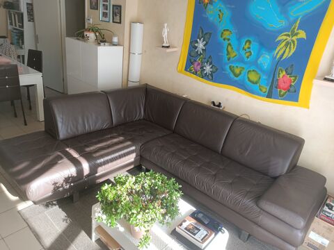 Canap d'angle en cuir 400 Gujan-Mestras (33)