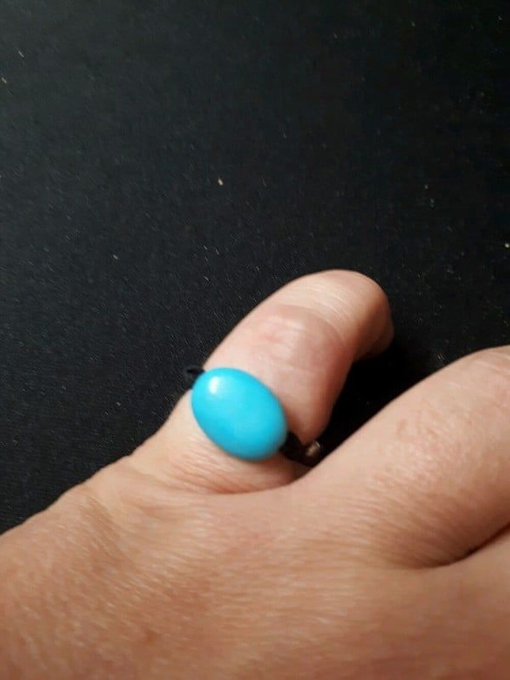Bague &eacute;lastique bleu Bijoux et montres