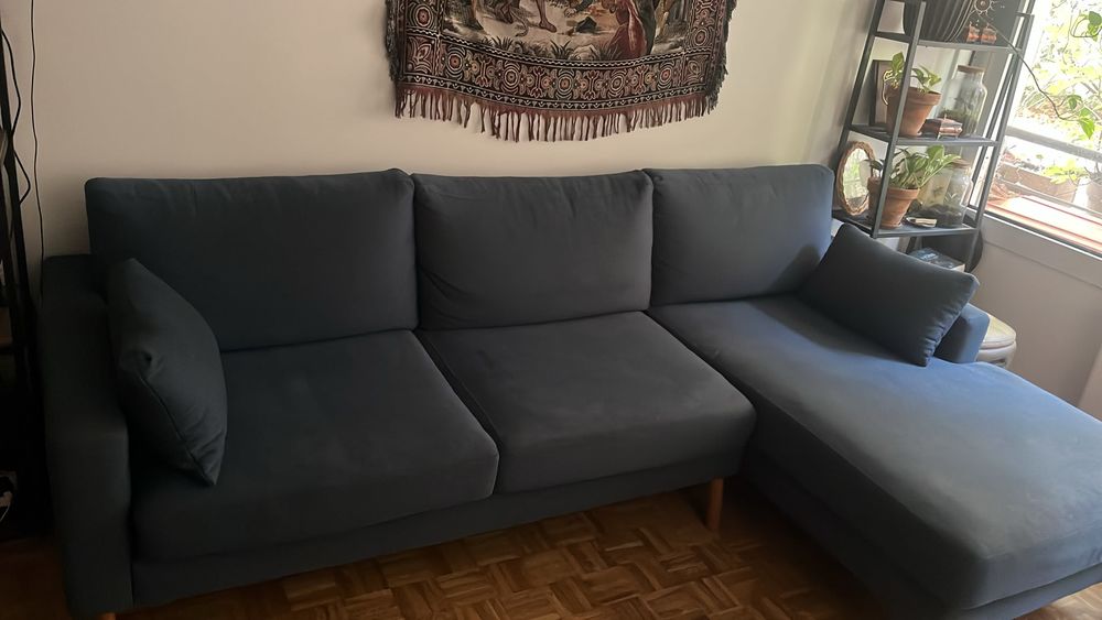 Grand canap&eacute; bleu, ultra confortable (S&Ouml;DERHAMN) Meubles