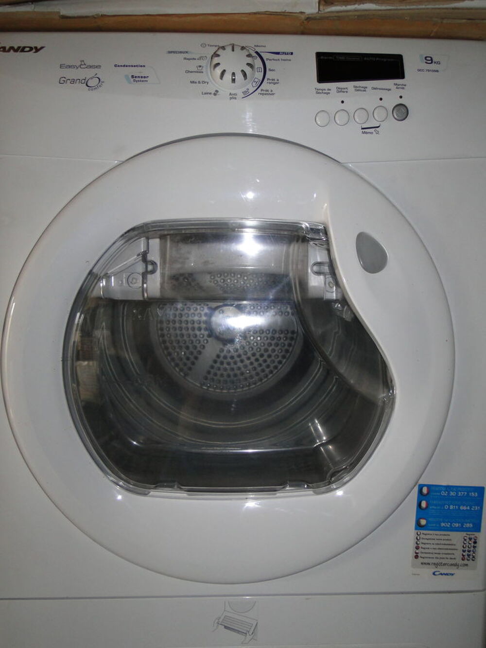 S&egrave;che linge &agrave; condensation sensor syst&egrave;m grand confort 9 kg Electroménager