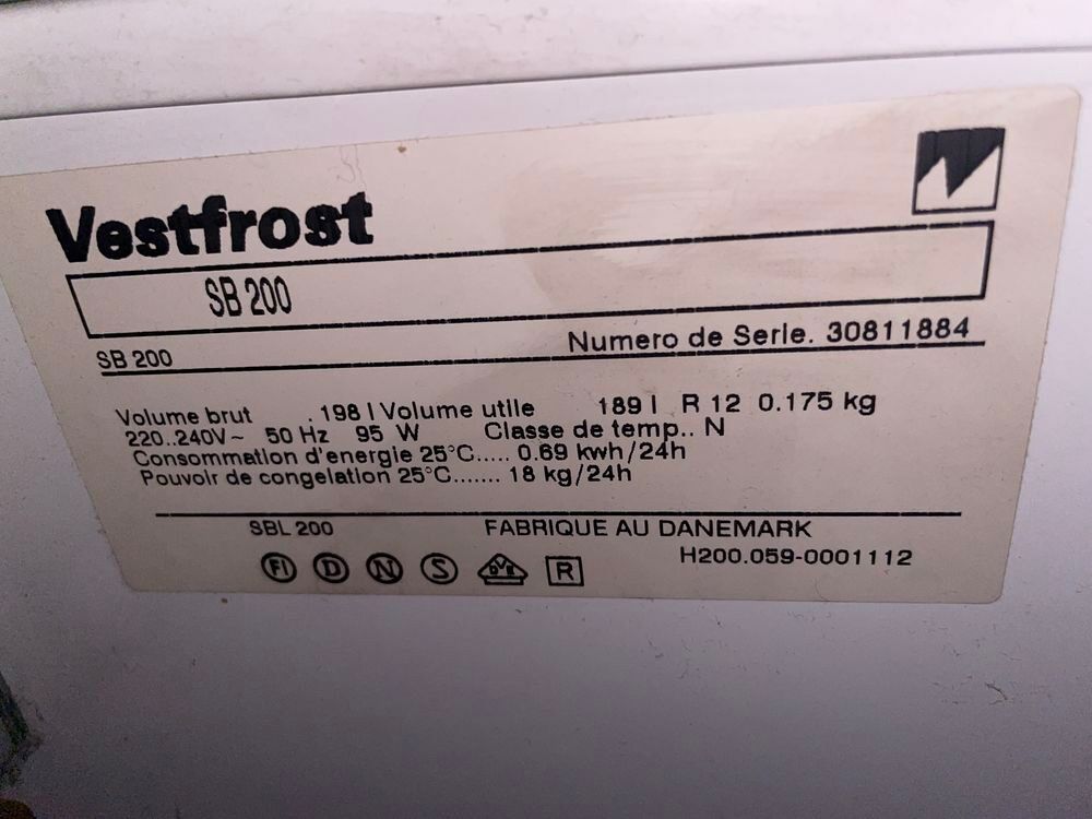 Congelateur professionnel VESTFROST Electroménager