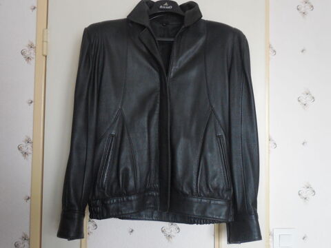 blouson cuir noir 50 La Membrolle-sur-Choisille (37)