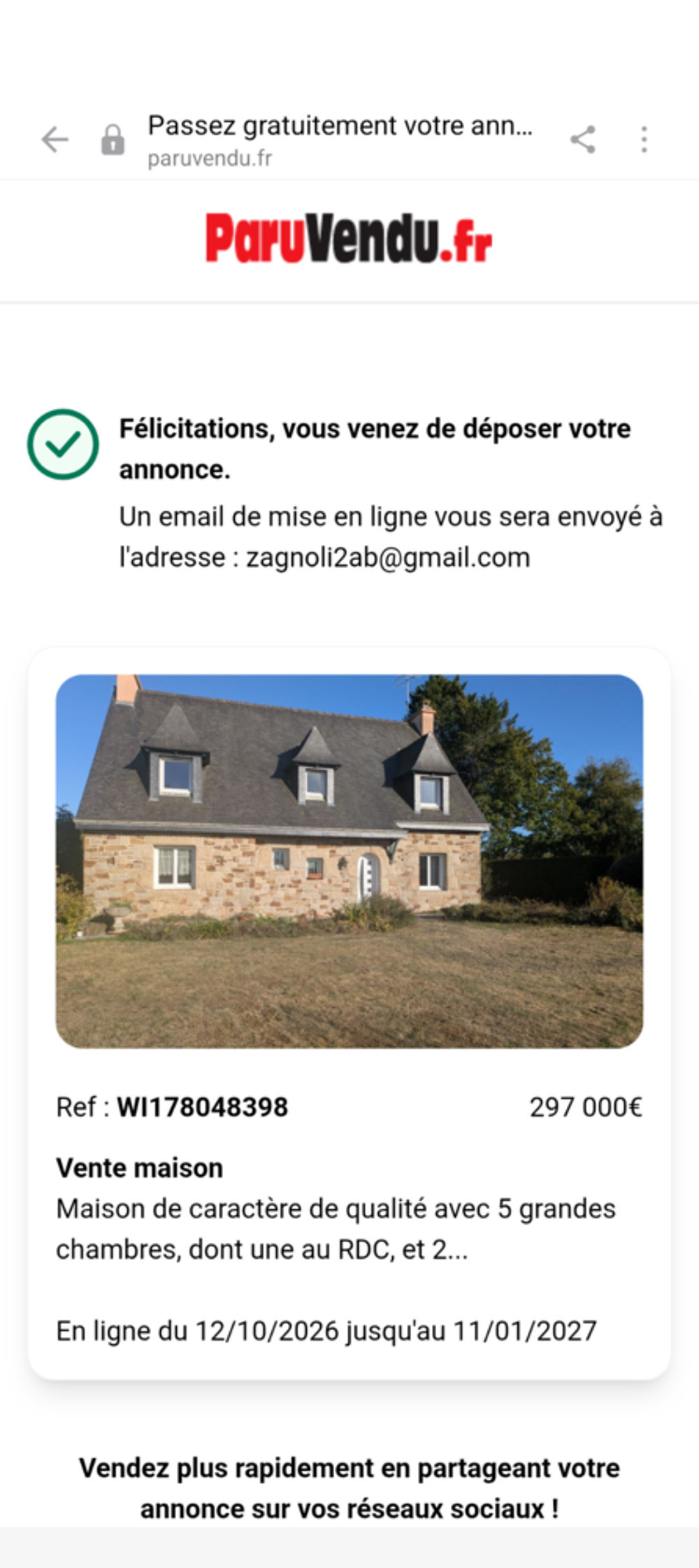 Vente Maison Maison Plaine-haute