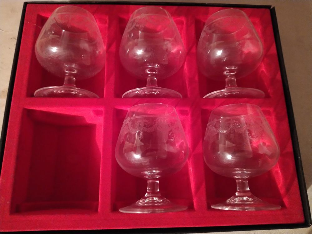 Verres &agrave; Cognac en cristal d'Arques Cuisine