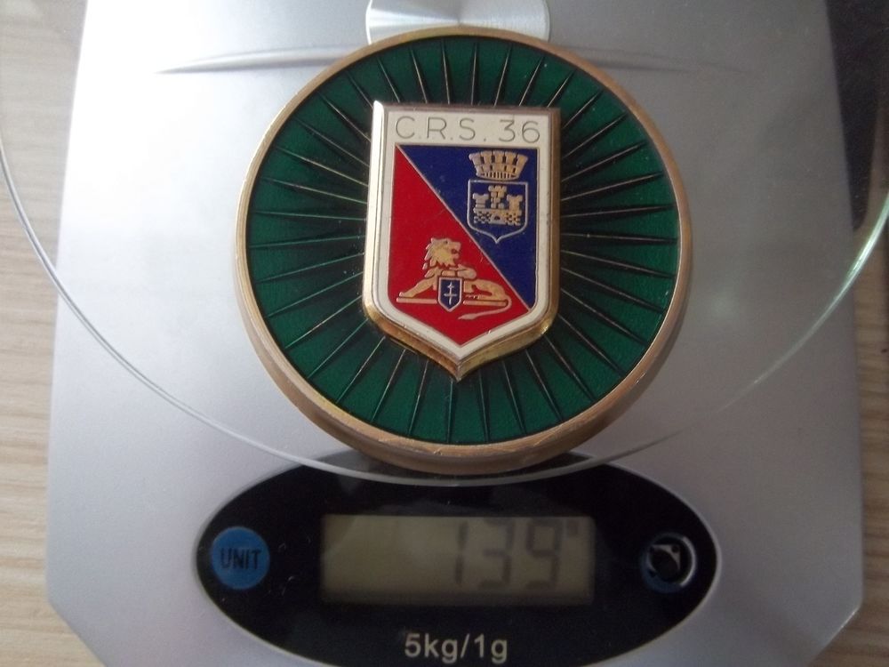 plaque obsol&egrave;te CRS 36 Thionville Dia.6,9 cm insigne collect 