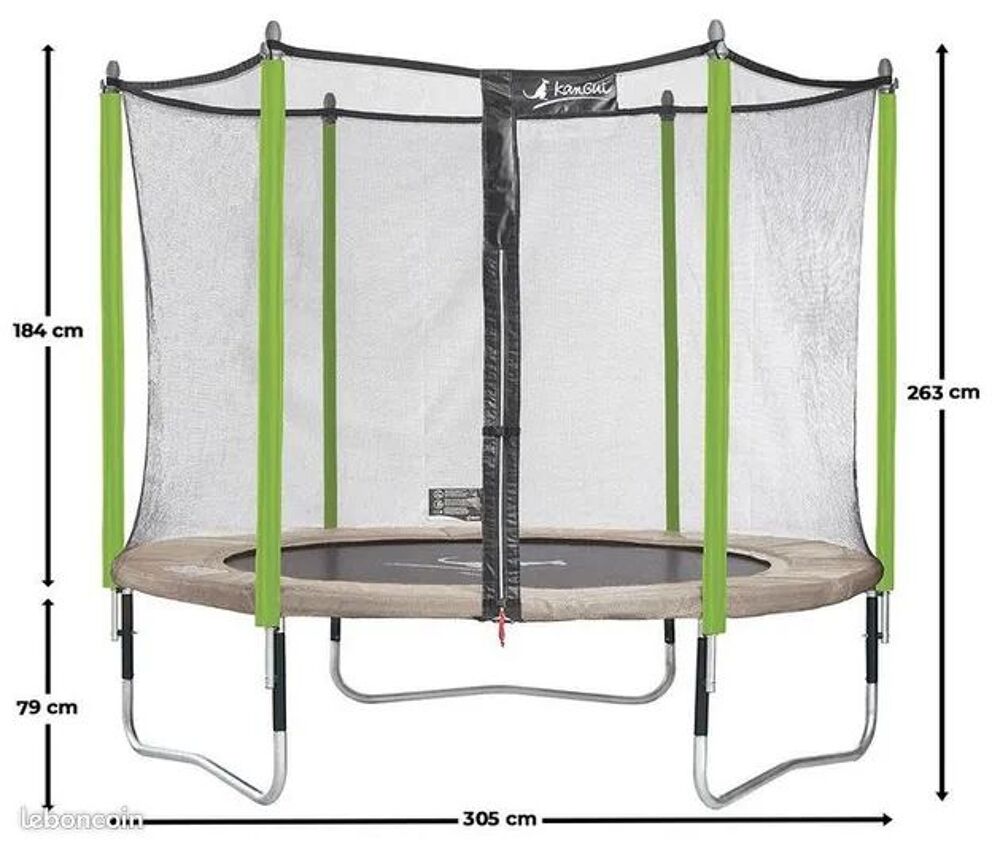 Trampoline Kangui &Oslash;300 filet neuf Jardin