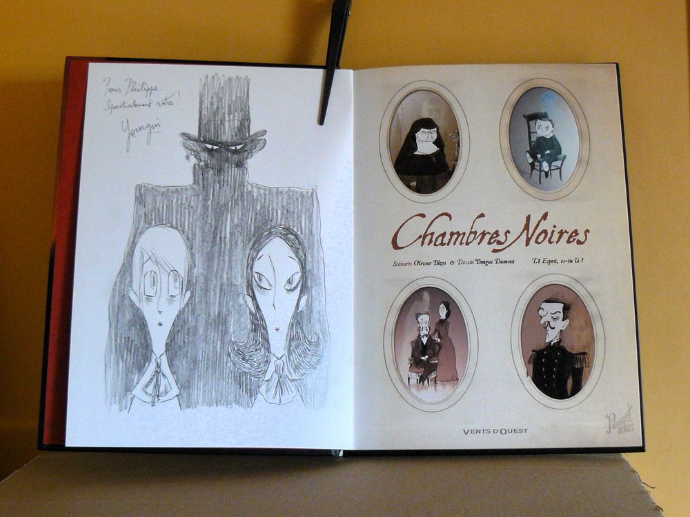 EO d&eacute;dicac&eacute;e Chambres noires + ex-libris - Dumont - 2010 Livres et BD
