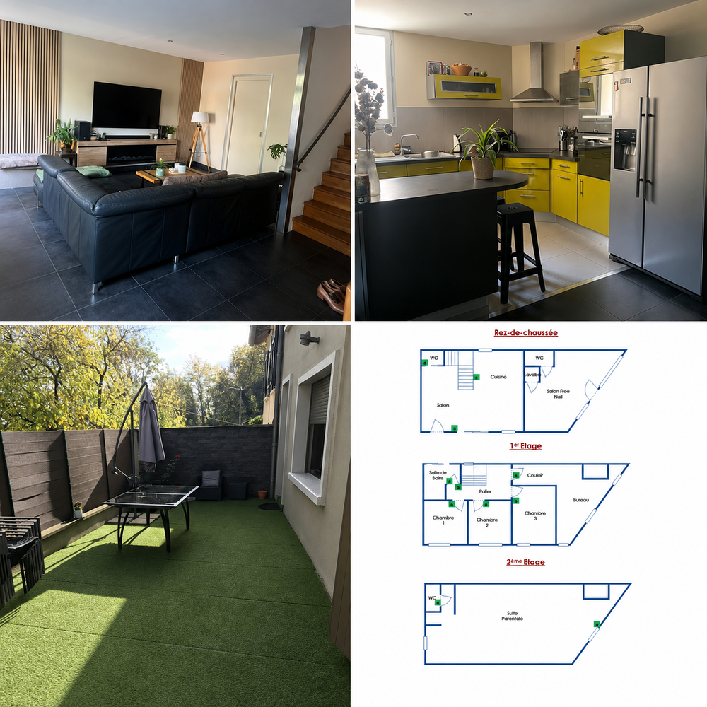 Vente Maison Maison de ville rénovée avec terrasse et local commercial Lavaur