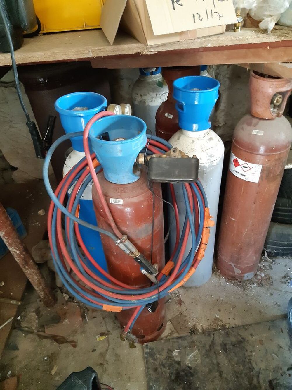  bouteilles pour soudure autogene oxygene Bricolage