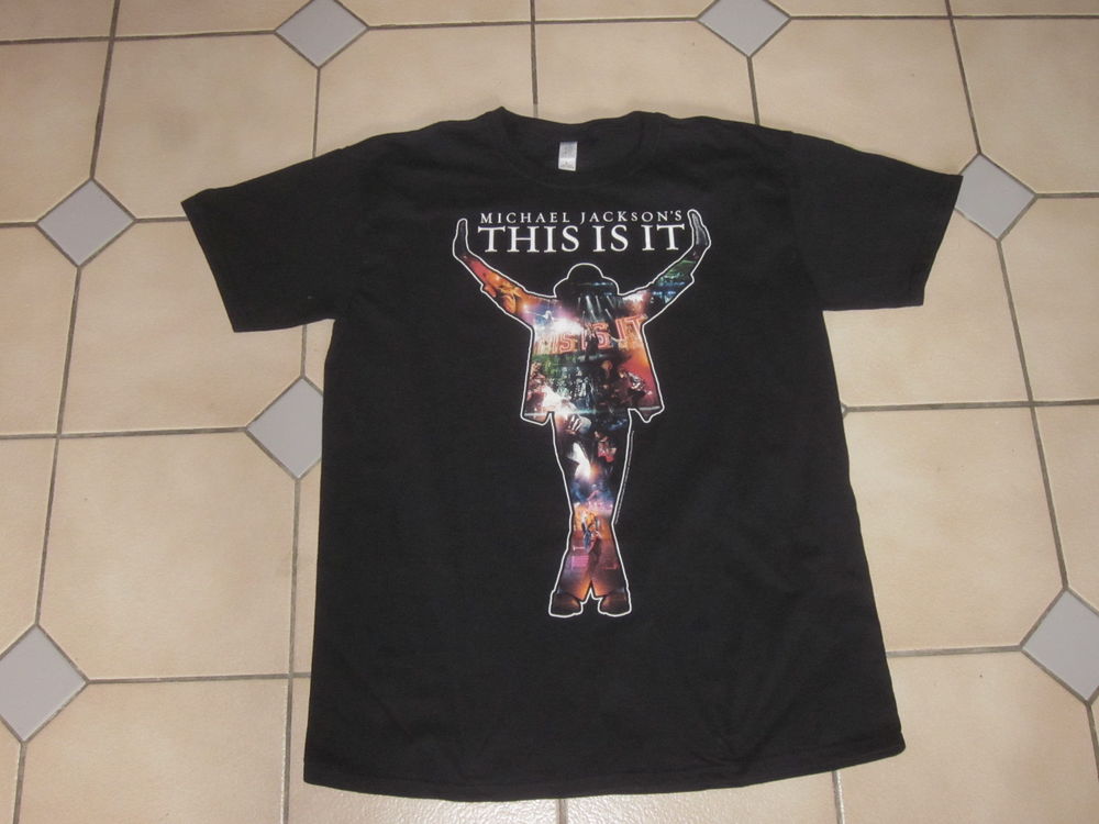 VIEUX MAILLOT MARQUE GILDAN " Michael Jackson This Is It " 