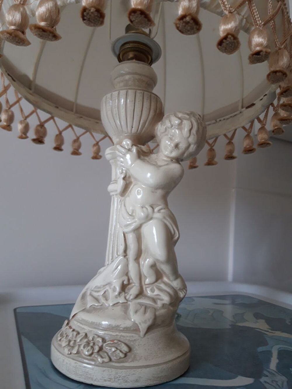Lampe Ch&eacute;rubin sign&eacute;e JP ( 1950 - 1980) Décoration