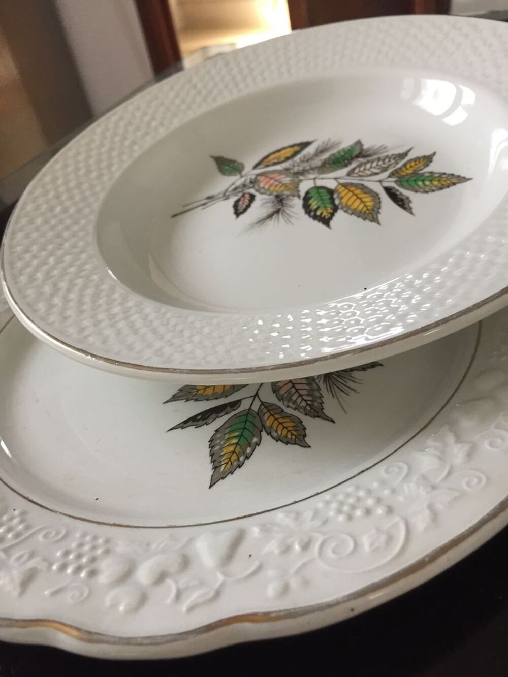 Duo d?assiettes Sarreguemines Dcoration
